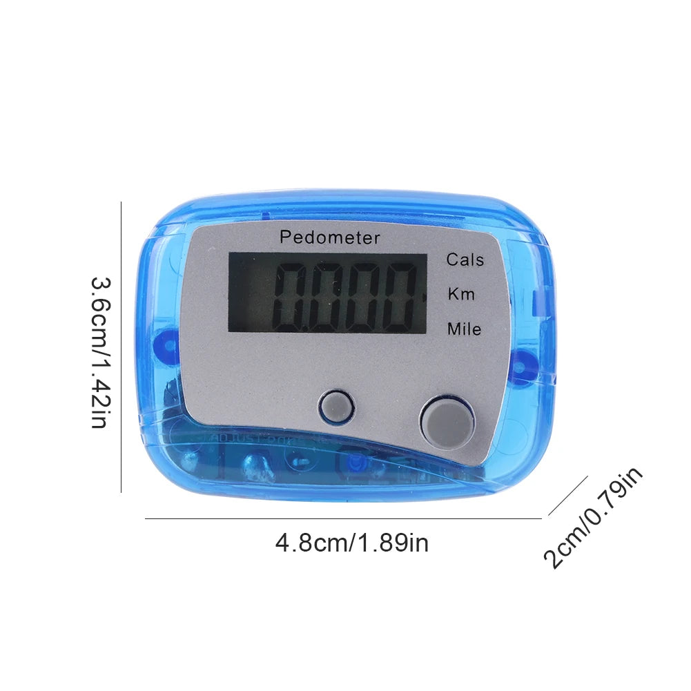 Electronic Walking Pedometer Step Counter with Calorie & Distance Tracker, Digital Pedometer for Walking and Running, Mile/Kilometer Display, 0-99,999 Step Count Fitness Activity Monitor