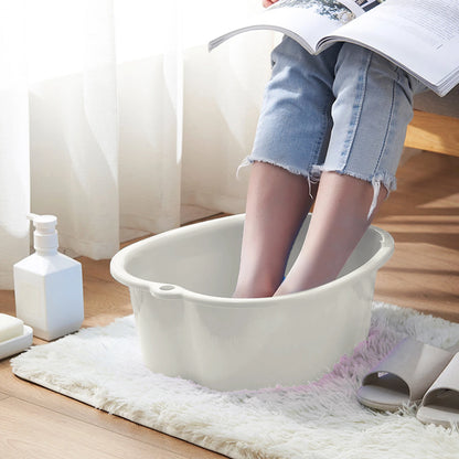 Portable Foot Bath Tub Massage Bucket – Deep Soaking Pedicure Basin for Dry Cracked Feet Relief, Home Spa Foot Soaker for Adults, Men & Women