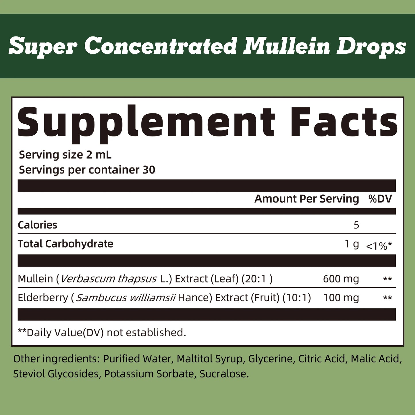 GPGP GreenPeople Mullein Lung Support Drops 60ml – Natural Herbal Formula for Respiratory, Immune & Digestive Wellness