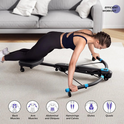 MERACH Multifunctional Core Trainer Ab Machine with Rowing Function, Dragonfly Belly Training Equipment for Home Gym Fitness