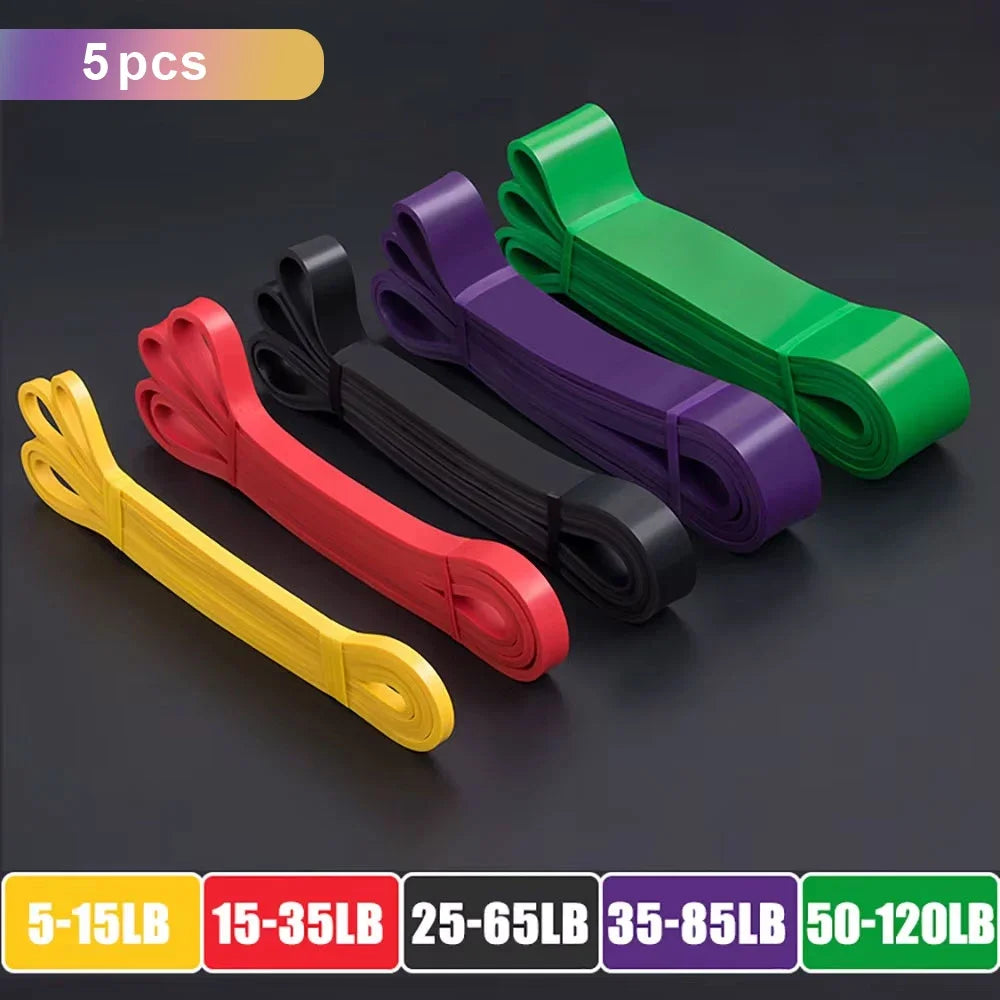 Resistance Bands Set for Men & Women – Pull Up Assistance Bands for Home Gym, Strength Training, Body Stretching, Physical Therapy & Full Body Workout