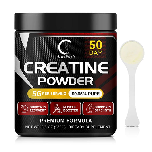GPGP GreenPeople Creatine Monohydrate Powder – Unflavored Workout Supplement for Muscle Growth, Recovery & Athletic Performance