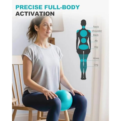 Fitness Stability Ball for Yoga and Pilates, Exercise Ball for Core Workouts, Balance Training, Home Gym Equipment and Office Chair Alternative