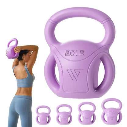 Women's Kettlebell Weights 5/10/15/20 LB – Fitness Training for Russian Twists, Ab Exercises, Weightlifting & Full-Body Workouts