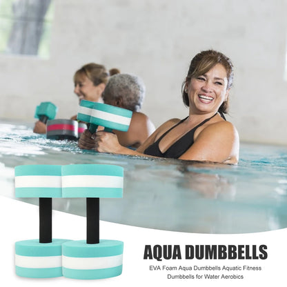 2-Pack Water Aerobics Dumbbells – Aqua Fitness Pool Exercise Barbells for Swimming, Water Workouts & Resistance Training