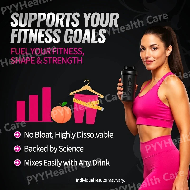 Women's Creatine Booty Builder Supplement with Collagen & BCAA – Supports Muscle Growth, Post-Workout Recovery & Skin Elasticity