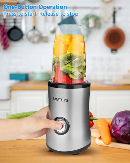 350W Portable Blender for Smoothies, Shakes & Juices, Easy Clean & Compact Design