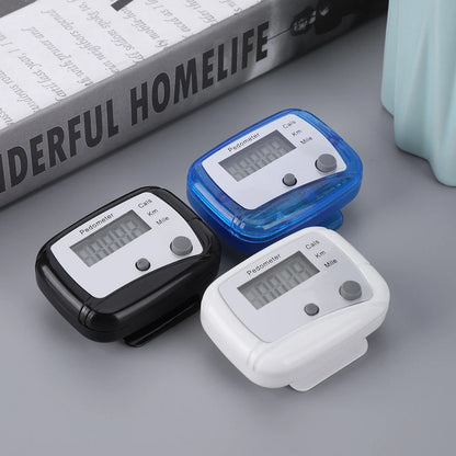 Electronic Walking Pedometer Step Counter with Calorie & Distance Tracker, Digital Pedometer for Walking and Running, Mile/Kilometer Display, 0-99,999 Step Count Fitness Activity Monitor