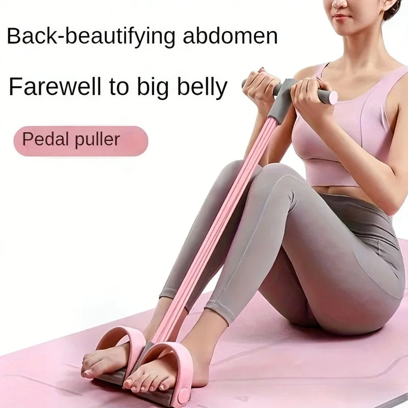 Home Pedal Puller Fitness Band – Full Body Resistance Trainer for Core, Arms & Legs, Eco-Friendly Latex Exercise Band