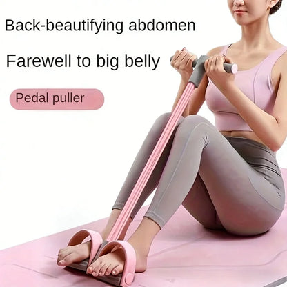 Home Pedal Puller Fitness Band – Full Body Resistance Trainer for Core, Arms & Legs, Eco-Friendly Latex Exercise Band