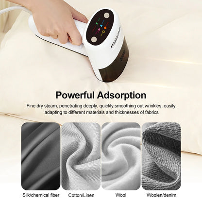 Portable 1000W Garment Steamer Iron, 2-in-1 Steam & Dry Ironing with Vacuum Adsorption Technology for Fast Wrinkle Removal