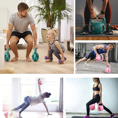 Women's Kettlebell Weights 5/10/15/20 LB – Fitness Training for Russian Twists, Ab Exercises, Weightlifting & Full-Body Workouts