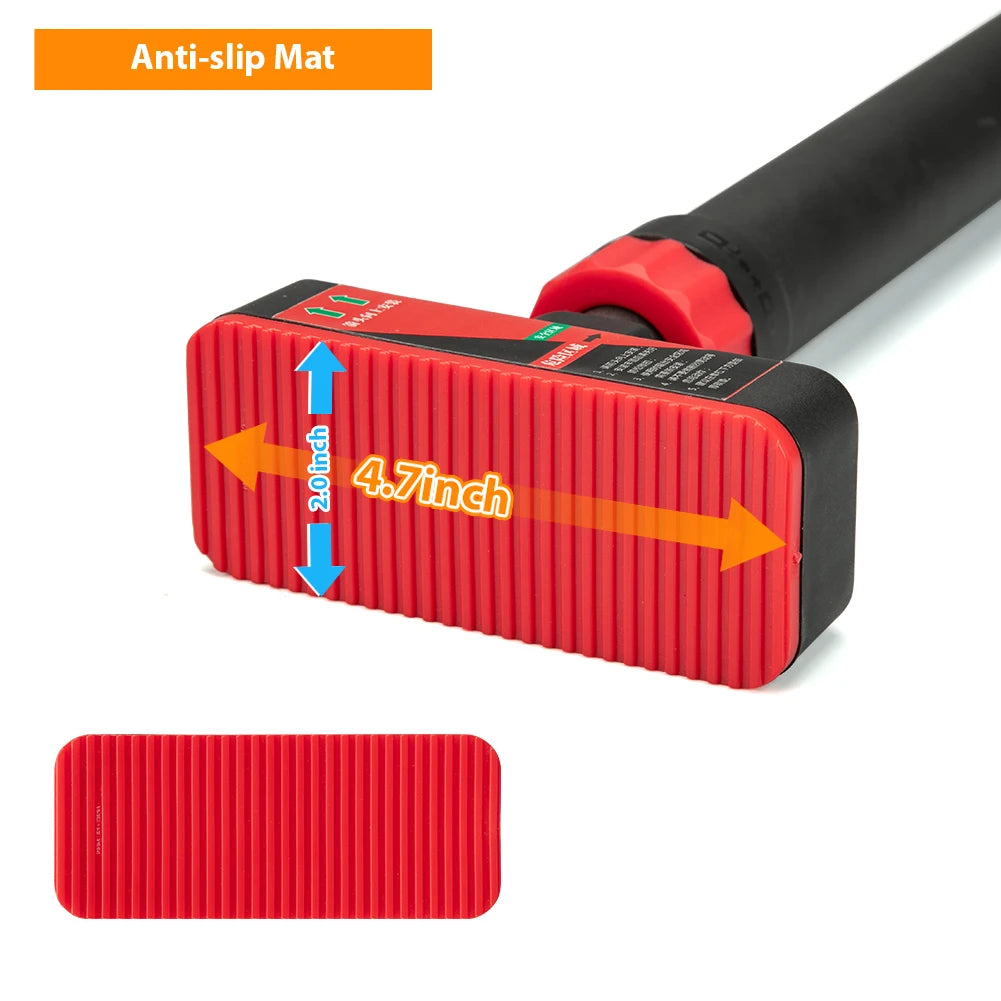 Adjustable Doorway Pull-Up Bar with Level Gauge, 69-92cm Width, 440 lbs (200kg) Capacity, No-Drill Chin-Up Bar for Home Strength Training