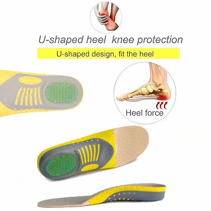 Orthotic Gel Insoles with Arch Support for Flat Feet and Plantar Fasciitis