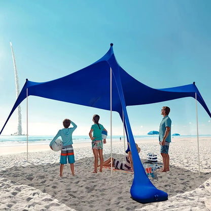 Large Outdoor Canopy Tent – Portable Sun Protection Shelter for Beach, Camping, Picnic, Fishing & Lawn Activities