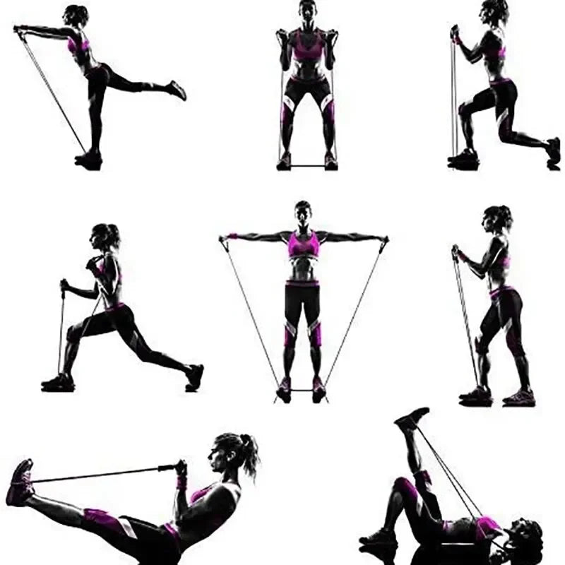 Resistance Bands with Handles for Home Workout, Strength Training Exercise Bands for Men and Women, Gym Fitness Equipment