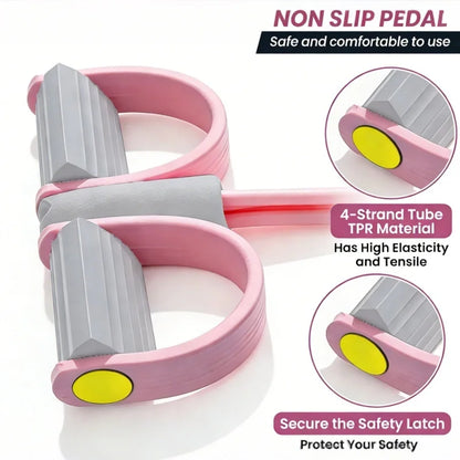 Home Pedal Puller Fitness Band – Full Body Resistance Trainer for Core, Arms & Legs, Eco-Friendly Latex Exercise Band