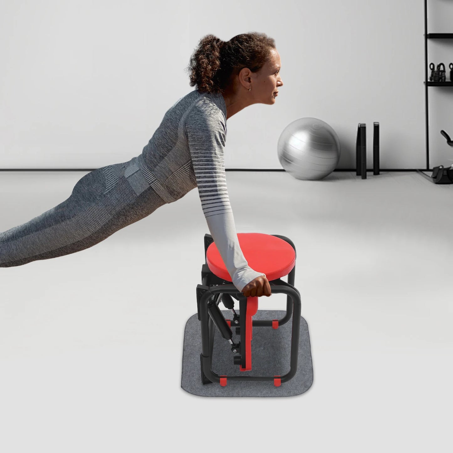 Twisting Waist Stepper with Resistance Bands & Exercise Mat, Home Step Fitness Machine for Cardio Workout, Leg, Butt, Waist & Full Body Shaping Equipment for Women and Men