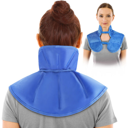 Reusable Cold Neck Wrap for Pain Relief,Flexible Gel Pack Straps, Cold Compress Therapy