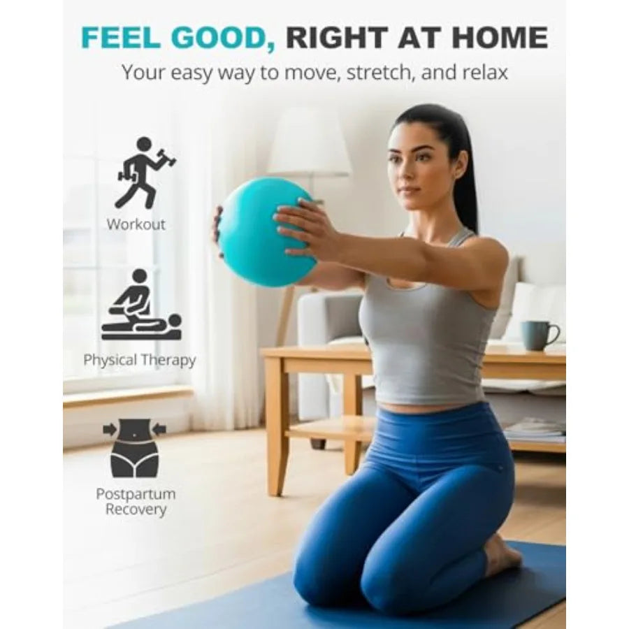 Fitness Stability Ball for Yoga and Pilates, Exercise Ball for Core Workouts, Balance Training, Home Gym Equipment and Office Chair Alternative