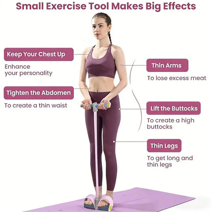 Home Pedal Puller Fitness Band – Full Body Resistance Trainer for Core, Arms & Legs, Eco-Friendly Latex Exercise Band