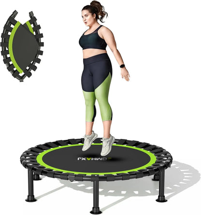 Foldable Mini Trampoline, 40" Rebounder Trampoline for Adults & Kids, 440lbs Capacity Indoor Workout Exercise Equipment