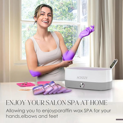 4000ml Paraffin Wax Machine for Hands and Feet, Professional Spa Treatment with Refills for Soft Skin