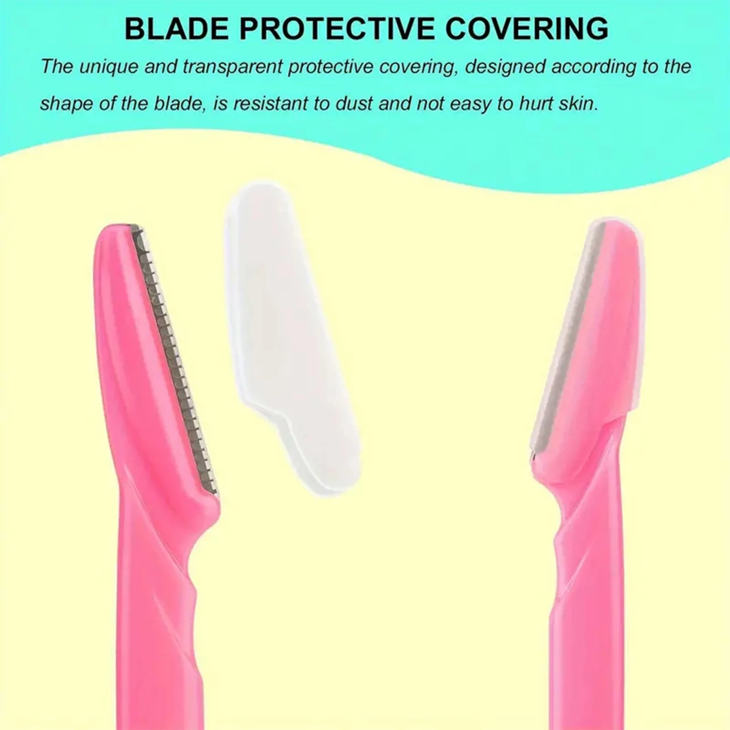 Eyebrow Razor Set 5/10/30/40PCS, Face Razor for Women and Men, Dermaplaning Tool with Protective Cover, Safe Eyebrow Hair Trimmer