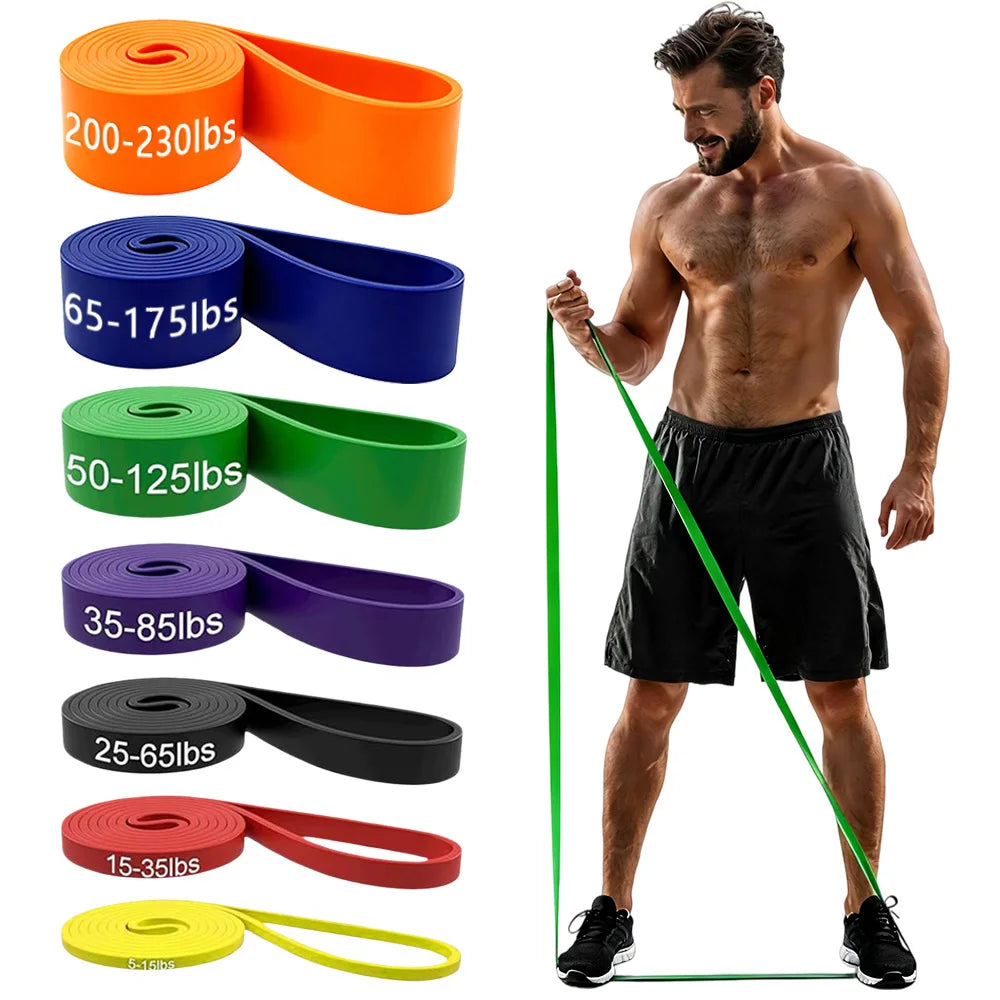 Resistance Bands Set for Men & Women – Pull Up Assistance Bands for Home Gym, Strength Training, Body Stretching, Physical Therapy & Full Body Workout