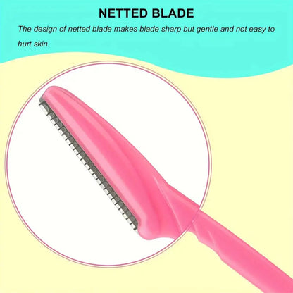 Eyebrow Razor Set 5/10/30/40PCS, Face Razor for Women and Men, Dermaplaning Tool with Protective Cover, Safe Eyebrow Hair Trimmer