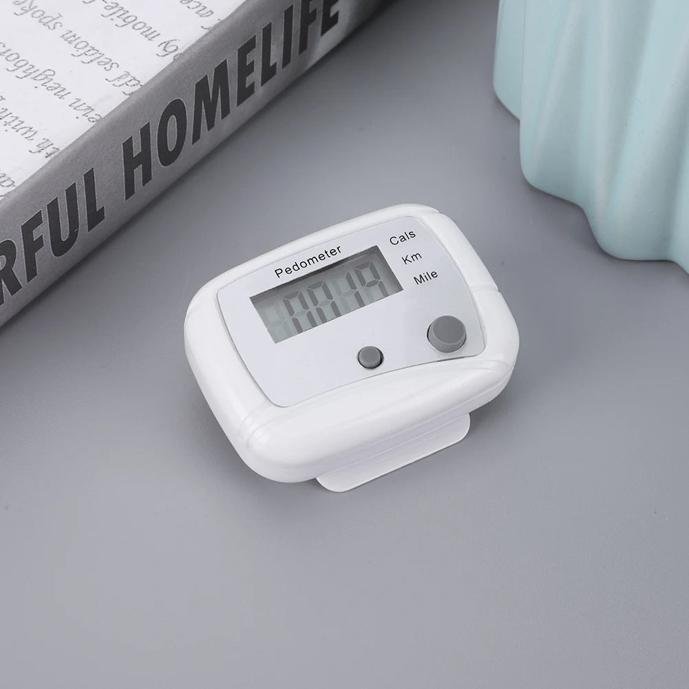 Electronic Walking Pedometer Step Counter with Calorie & Distance Tracker, Digital Pedometer for Walking and Running, Mile/Kilometer Display, 0-99,999 Step Count Fitness Activity Monitor