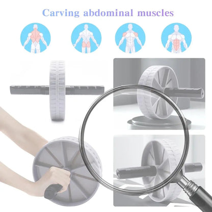 Non-Slip Ab Roller Wheel for Core Strength Training, Quiet No-Noise Abdominal Exercise Equipment for Home Gym Workouts