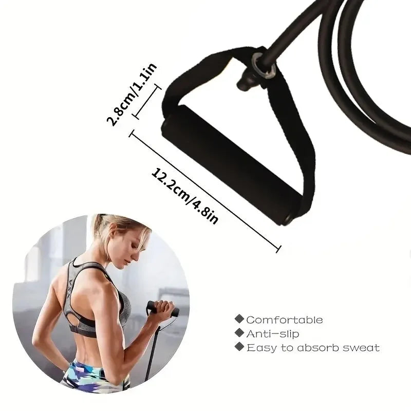 Resistance Bands with Handles for Home Workout, Strength Training Exercise Bands for Men and Women, Gym Fitness Equipment