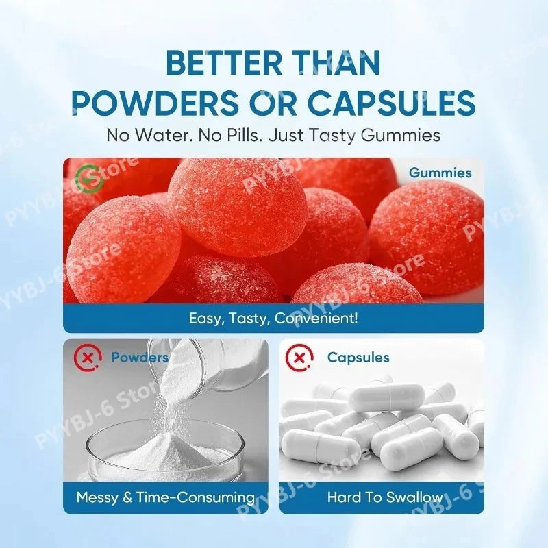 High Absorption Magnesium Bisglycinate Gummies – Vegan Raspberry Flavor, 60 Count, Supports Muscle & Bone Health, Non-GMO, Gluten Free