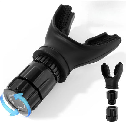 Adjustable Breathing Trainer for Athletes, Portable Lung Capacity & Respiratory Muscle Trainer with Resistance Knob, Inspiratory Expiratory Strength Training Device for Endurance, Fitness & Sports Performance