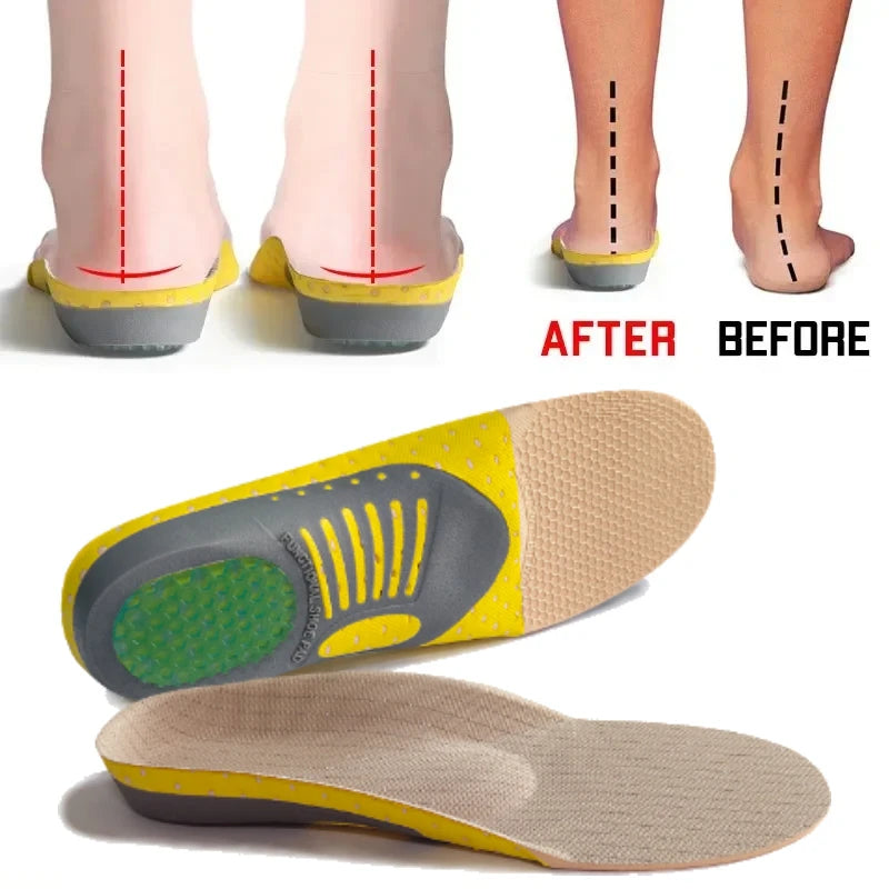 Orthotic Gel Insoles with Arch Support for Flat Feet and Plantar Fasciitis