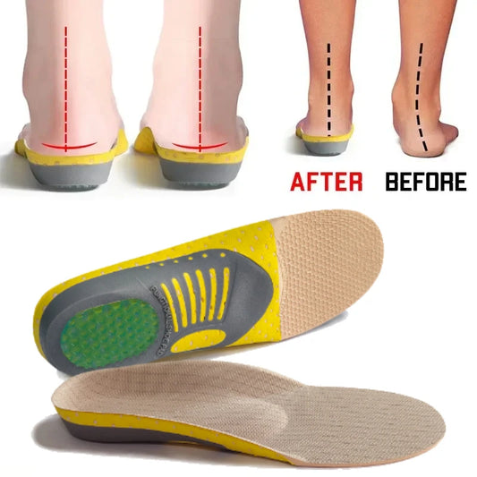 Orthotic Gel Insoles with Arch Support for Flat Feet and Plantar Fasciitis